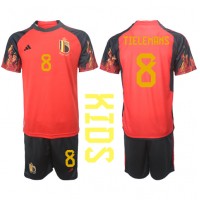 Belgia Youri Tielemans #8 Fotballklær Hjemmedraktsett Barn VM 2022 Kortermet (+ korte bukser)